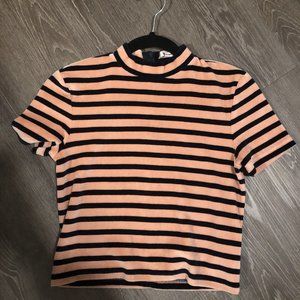 NWOT ALEXANDER WANG Cropped Velvet T-Shirt